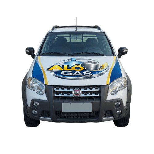 Carro de entrega Alô Gás